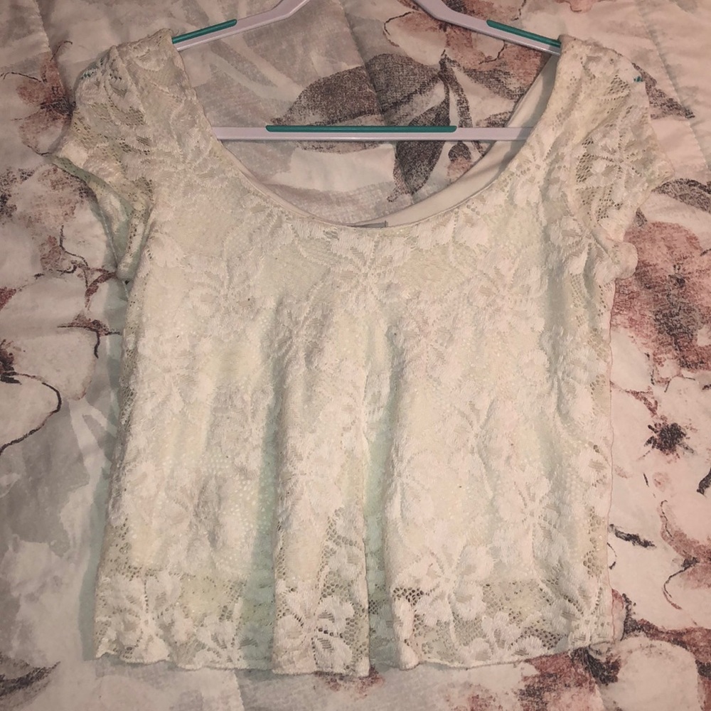 FLOWER PRINT CROP